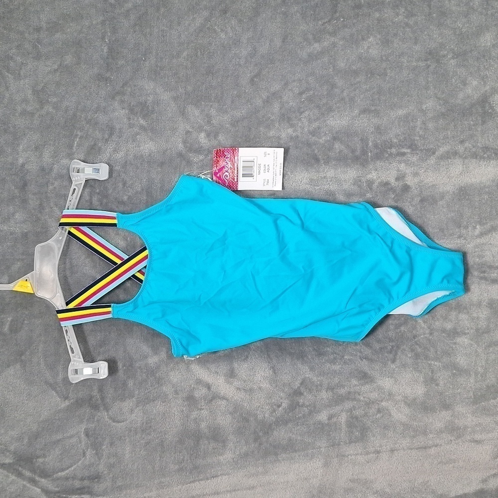 Kanu Surf One Piece Swimsuit Girls 8 Aqua - Picture 2 of 8